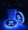 Billogotyp LED -kopp pad LED -kopp coaster USB laddningsmatta LUMINESCENT CUP PAD LED MAT MAT Interiör Atmosfär Lampdekoration Ljus för 4900809