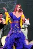 2022 Syrenka Sukienka Vestidos De Fiesta Jenni Rivera Off Ramię Organza Ruffles Sexy Prom Dresses Formal Evening Robes de Soirée