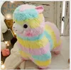 20cm 25cm 35cm 50cm söt regnbåge alpacasso kawaii alpaca llama arpakasso mjuk plysch leksak docka fyllda djur pojke flicka födelsedagspresent