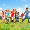 Uova di Pasqua Uova da caccia Bambini adorabili Simulazione colorata Uova di Pasqua Educazione per bambini Metti l'imbottitura del sacchetto di caramelle giocattolo