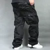 Multi Pocket Cargo Byxor Män Lösa Casual Byxor Mens Tracksuit Bottoms Outdoor Tactical Joggers Streetwear Man Kläder Plus Storlek 6XL