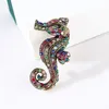 Seahorse brooches Charm Jewelry Fashion Brooches For Women hat clothing Brooch Corsage Wedding Jewelry Anniversary Gifts