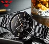 Nibosi Montre Hommes Montres De Luxe Célèbre Top Marque Hommes Mode Casual Robe Montre Militaire Armée Quartz Montre-Bracelet Soleil Lune Étoile Y19052201