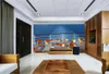 3D Odası Duvar Kağıdı Özel Fotoğraf Mural Modern Dalgalı Bir Duvar Dalgalı Arka Plan Için Lüks Cruise Yemek Masaları Duvarlar Için Duvarlar 3 D
