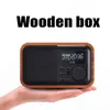 Nuevo altavoz de micrófono de madera multimedia de madera: altavoz micrófono IBox D90 con FM Radio despertador TF USB MP3 Player Retro Wooden 341Y
