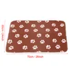 60*70cm Pet Blanket Small Paw Print Towel Cat Dog Fleece Soft Warmer Lovely Blankets Beds Cushion Mat Dog Blanket Cover 22 Colors DBC BH3013