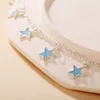 Hot Fashion Jewelry Five-pointed Stars Pendant Charms Anklet Chain Anklet Stars Ankle Bracelet