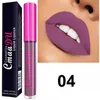 CmaaDu Batom Líquido de Longa Duração Maquiagem Batom Matte Brilho Metálico Gloss Labial Cosméticos Make Up Lipgloss 12 Cores