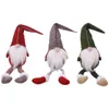 Christmas Gnome Decoration Gifts Swedish Figurines Sitting long-legged elf,Can be placed anywhere to enhance Christmas atmosphere.