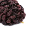 8 pouces baguette synthétique bouclés Crochet Extension de cheveux Crochets tressage cheveux baguette Curl Ombre tresses Extensions de cheveux 20 supports/paquet LS08