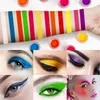 Moda Shimmer Proszek Neon Eyeshadow Makijaż Długotrwały Pigent Eyeshadow Paznokci Glitter Proszek Wodoodporna Gluorescencyjna kosmetyki