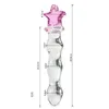 Auexy Sexy Products Butt Plug Vaginal Anal Stimulation Vibrator Beads Crystal Glass Dildo Penis for Women anals plugs Sex Toys