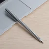 Metal Ballpoint Pen 0,7 mm mässing Bollpoint Pen Rotary Oil Stylo Rostfritt stål Bollpunkt Office School Stationery Stationer.