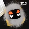 Fashion luxury designer cute lovely hand made fur little moster handbag charm car keychain 40 models298E