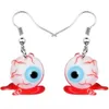 Dangle & Chandelier Acrylic Halloween Horror Blood Eyeball Eye Earrings Drop Festival Jewelry For Girls Women Teen Charm Gift