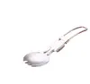 200pcs Folding Stainless Steel Spoon Spork Fork Outdoor Camping Hiking Traveller Cook SN2909