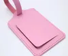 20pcs 8Colors PU Leather Suitcase Luggage Tag Label Bag Pendant Handbag Portable Travel Accessories