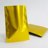 Milk Powder Packing Bags Matte Gold Aluminum Foil Flat Bag 100pcs Heat Sealable Mylar Plating Sugar Packaging Sack Chocolate Storage Package