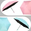 كبسولة قذيفة مظلة الإبداعية للماء anti التظليل البسيطة المظلات المحمولة خفيفة مستديرة وناعمة مقبض مظلة DH0827