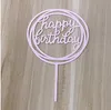 Bokstäver Cake Toppers Söt tårta dekorationer Cupcake Toppers Baby Födelsedagsfest dekorationer Bakning Verktyg Gratis frakt