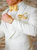 Ucuz ve Güzel Kabartma Groomsmen Şal Yaka Damat Smokin Erkekler Düğün Takım Elbise / Balo / Akşam Yemeği Best Adam Blazer (Ceket + Pantolon + Kravat)