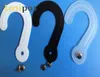 100st Big Plasthuvud Hakar 84mm med nitar Tyg Läder Swatch Prov Head Hängare Giant Hängande J-Hook Secured Display Hooks