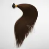 VMAE Perulu 1g Strand 100g 18 ila 26 inç siyah kahverengi sarışın ön bağlı düz keratin füzyonu bakire insan saç uzantısı 3576837