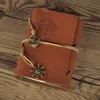 Wholesale-Vintage Leather Bound Blank Pages Notebook Note Journal Diary#70498