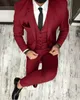 Donanma Mavi Düğün Smokin 2021 Damat Suits Groomsmen Genç Adam Balo Takım Elbise (Ceket + Pantolon + Kravat) Custom Made Yemeği Parti Business Artı Boyutu