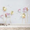 Tulip muursticker bloem 3d muurstickers woonkamer slaapkamer badkamer home decor decoratie poster Y200103