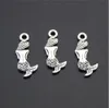 500 sztuk / partia Vintage Tybetański Silver Mermaid Charms Wisiorki 9x20mm Charms Dla biżuterii Dokonywanie DIY Bransoletka Naszyjnik