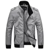 Mens Jaquetas Primavera Outono Casual Casacos Sólidos Cor Mens Sportswear Stand Collar Jaquetas Slim Masculino Bomber Jackets Plus Size M-6XL