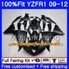 야마하 용 YZF 1000 R 1 YZF-1000 YZFR1 09 10 11 12 241HM.12 YZF R1 YZF1000 오렌지색 핫 YZF-R1 2009 2010 2011 2012 페어링 키트