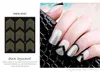 Ouro Metal 3D Prego Adesivos Listras Onda Linha DIY Etiqueta Da Arte Do Prego Manicure Adesivo Decalque de Água Prego Pontas Das Unhas Adesivos acessórios