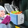 Great Cooling System / Lightweight Design / Auto Magnetic Lock Portable Car Hot / Cold Refrigerator with Three Holes 7.5L