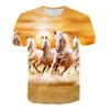 New Fashion Mens / Womans Horse Shirt Summer Style Funny Unisex 3D Print Casual T-Shirt Tops Plus Size AF0525