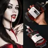 Clear Food Grade PVC Material Reusable Blood Energy Drink Bag Halloween Pouch Props Empty 350ml Vampire Beverage Bags 9332006