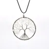 7 Chakra Tree of Life Hanger Ketting Koper Crystal Natural Stone Necklace Quartz Stones Hangers