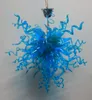 100% Mouth Blown CE UL Borosilicate Murano Glass Dale Chihuly Art Blue Pendant Led Ceiling Light Fixture