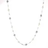 Gros- designer de luxe style classique élégant multi couleurs perles lumineuses longue chaîne pull collier de déclaration pour femme