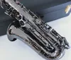 Neue echte Bildqualität A-901 Es-Alt-Saxophon Schwarz-Nickel-Gold-Musikinstrumente Super professionell gespielt