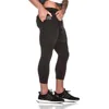 Joggers Sweatpants Mens 2 in 1 Skinny Pants Short Leggings Double layer Sportswear Male Gyms Fitness Built-in pocket Track Pants