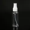 30ml 50ml 60ml 100ml 120ml de plástico transparente Perfume Atomizer Esvaziar spray garrafa reutilizável Com bomba Pulverizadores Para Cosmetic álcool Packaging