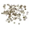 About 100pcs/lot DIY jewelry Making Vintage Metal Mixed Gears Steampunk Gear Pendant Charms Bronze Bracelet Accessories