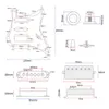 1 Satz ST Gitarren-Tonabnehmer SSH Alnico-Tonabnehmer Line Assembly Humbucker-Steg-Tonabnehmer mit Single-Cut-Schalter