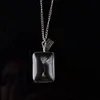 Dandelion White Crystal Pendant Teardrop Female Fashion Luxury Designer Jewelry