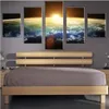 5pcs set Unframed The Earth Universe Scene Landscape Painting On Canvas Wall Art Painting Art Picture For Living Room Decor2569