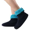 Hot Sale-Winter Home Slippers Women Warm Fur Slides Furry Slippers Coral Fleece Indoor House Shoes Sock Floor Shoes Pantoufle