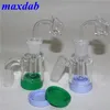 Narguilé 3,2 pouces en verre Cendrier Récupérateur de récipient en silicone avec 14 mm 18 mm d'épaisseur Pyrex Ashcatcher Bong Tuyaux d'eau pour la fumée