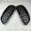 1 Pair New Diamond grille ABS Racing grills For bmw F10 F22 F30 F48 G11 G30 F15 Glossy Black Front kidney grille9256280